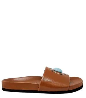 Athena Cognac Open Toe Sandal