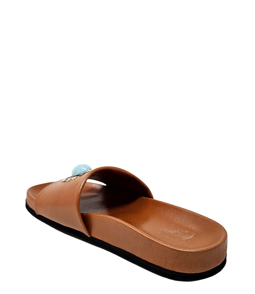 Athena Cognac Open Toe Sandal