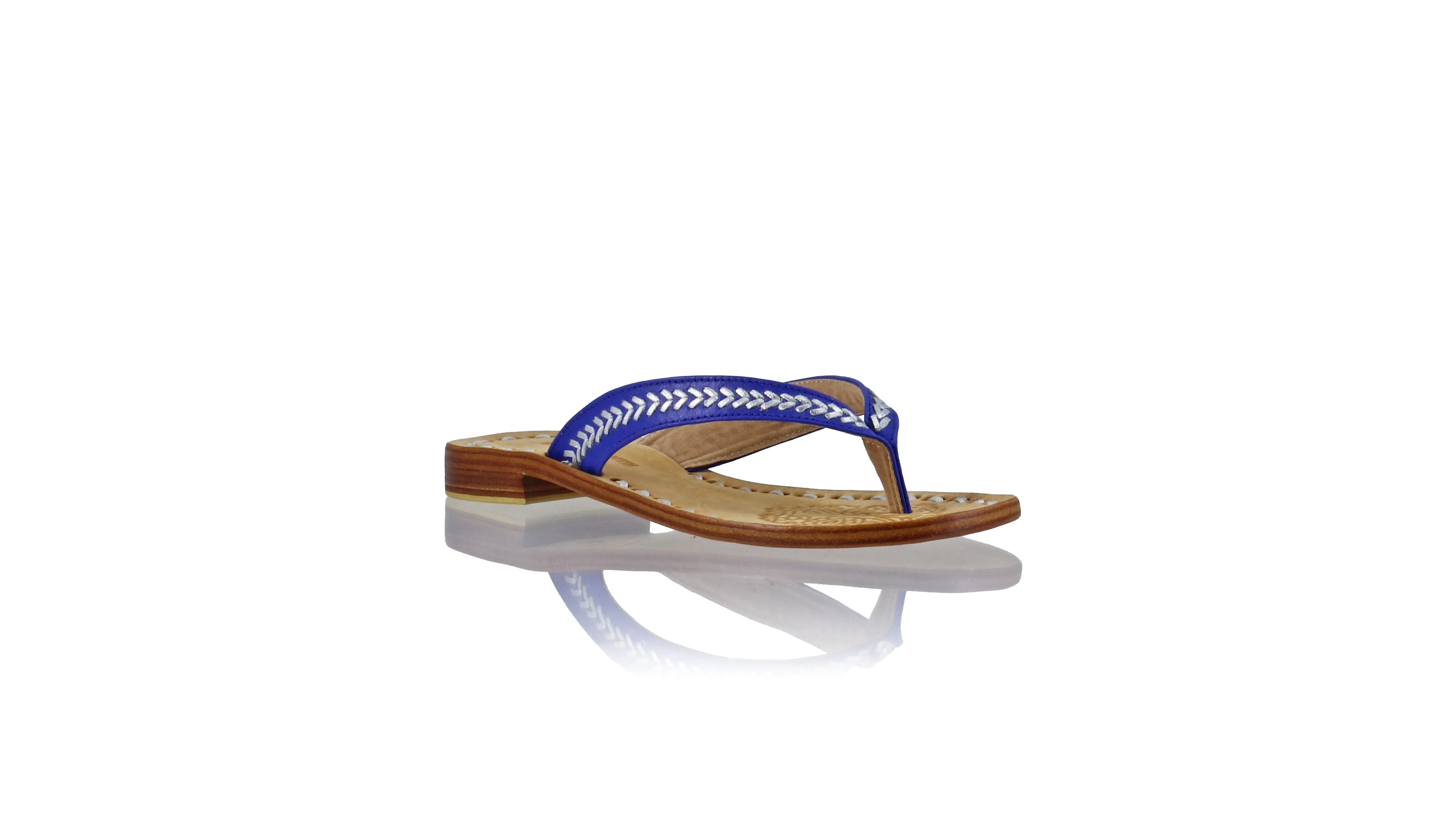 Ayu 20mm Flat - Royal Blue & Silver