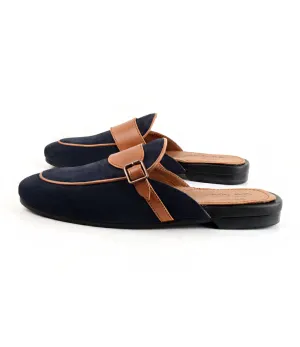 Blue & Tan Single Monk Mule