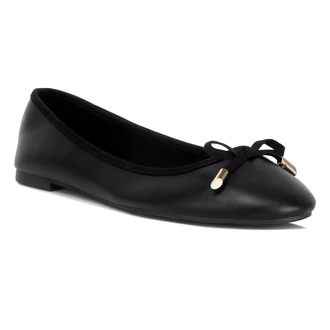 Bow Embellished Flat Ballerinas