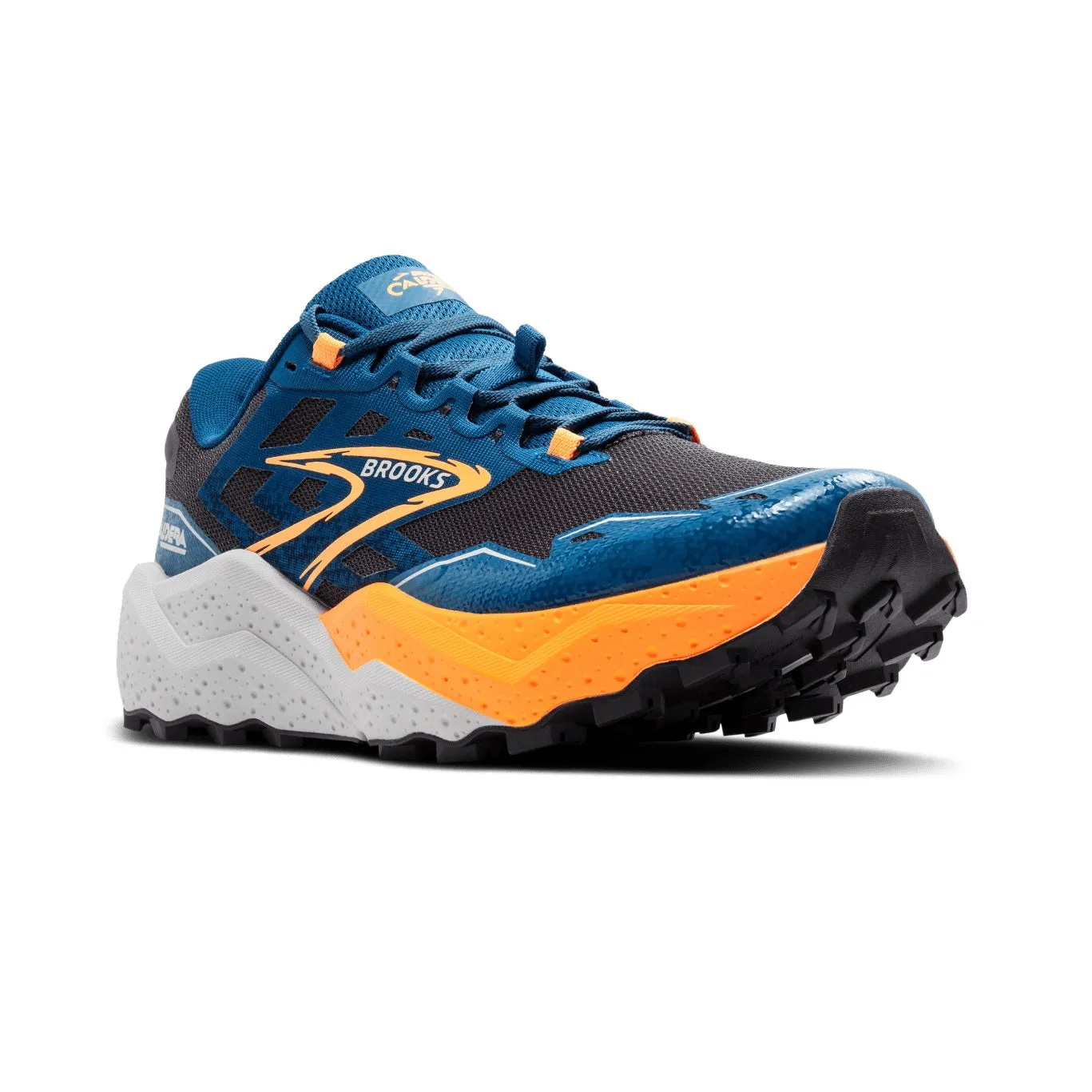 Brooks Caldera 7 | Ebony / Blue Sapphire / Orange | Mens