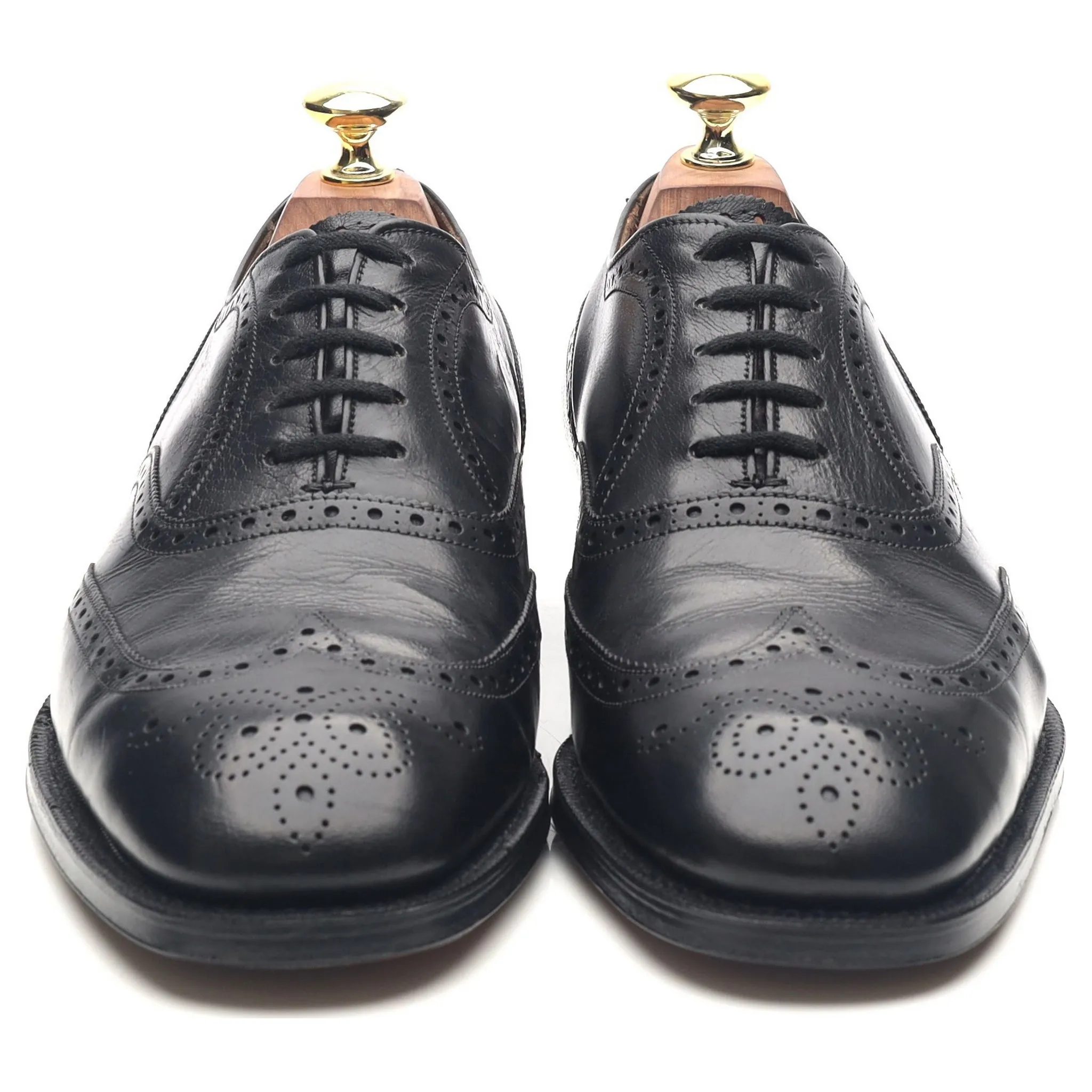 'Chalfont' Black Leather Brogues UK 7 E