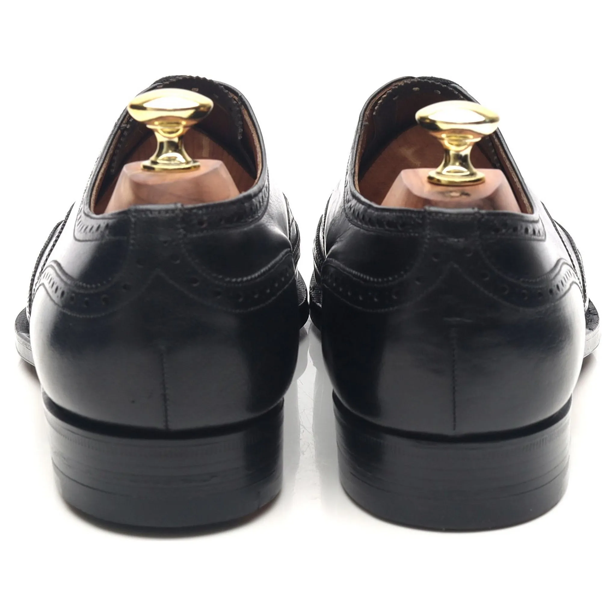 'Chalfont' Black Leather Brogues UK 7 E