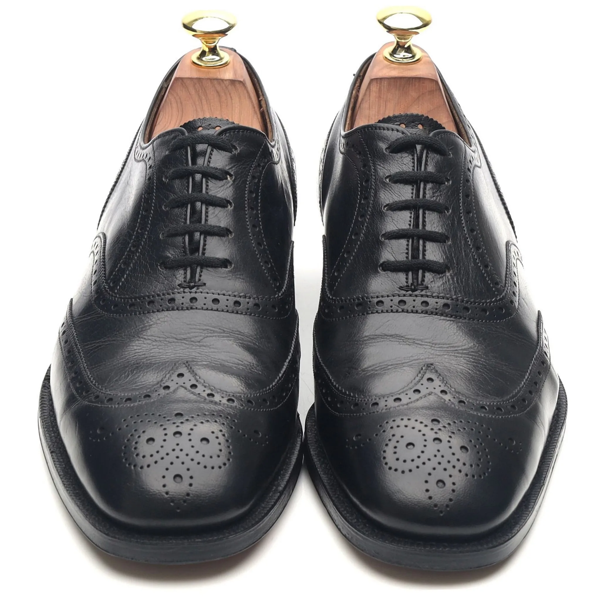 'Chalfont' Black Leather Brogues UK 7 E