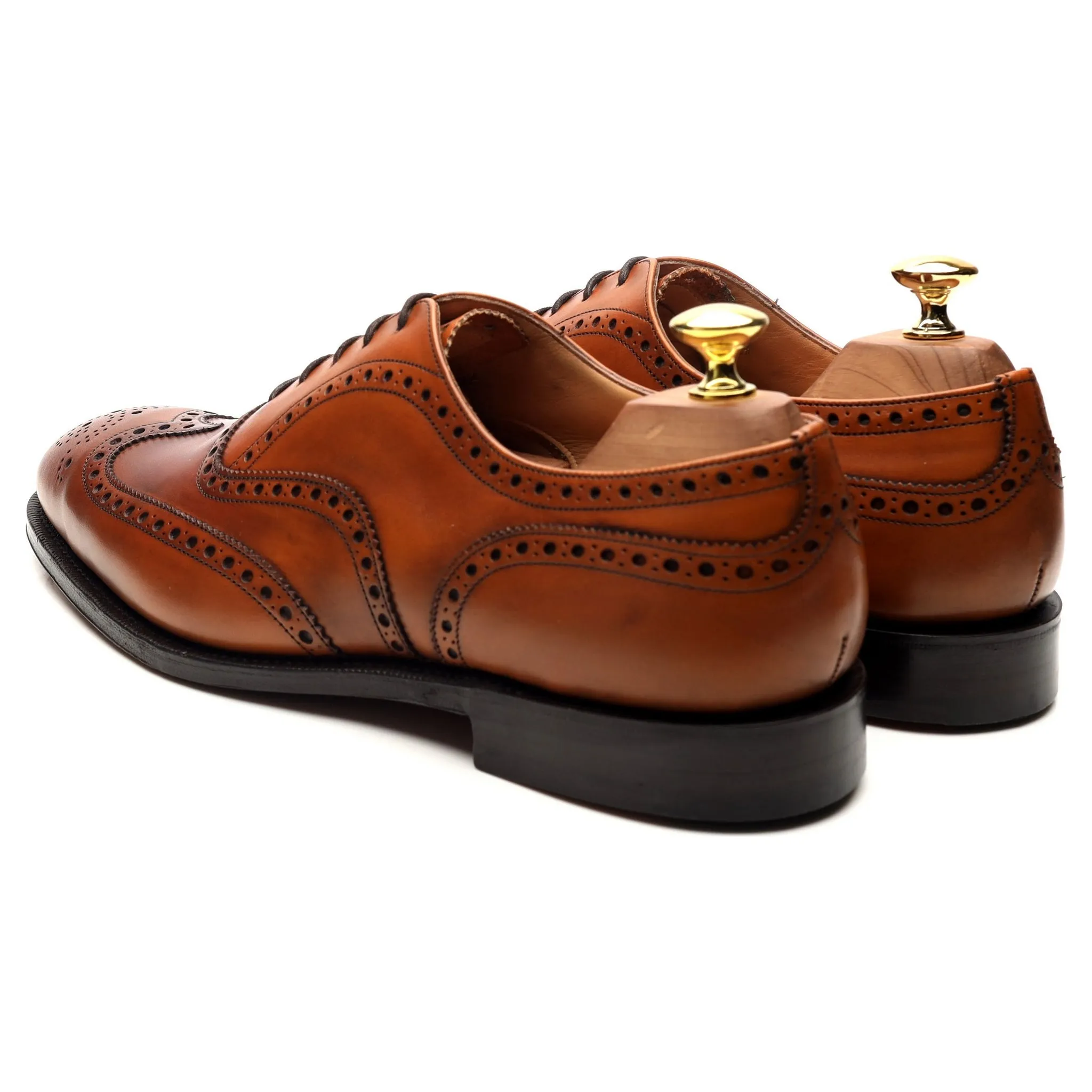 'Chetwynd' Tan Brown Leather Brogues UK 8 F