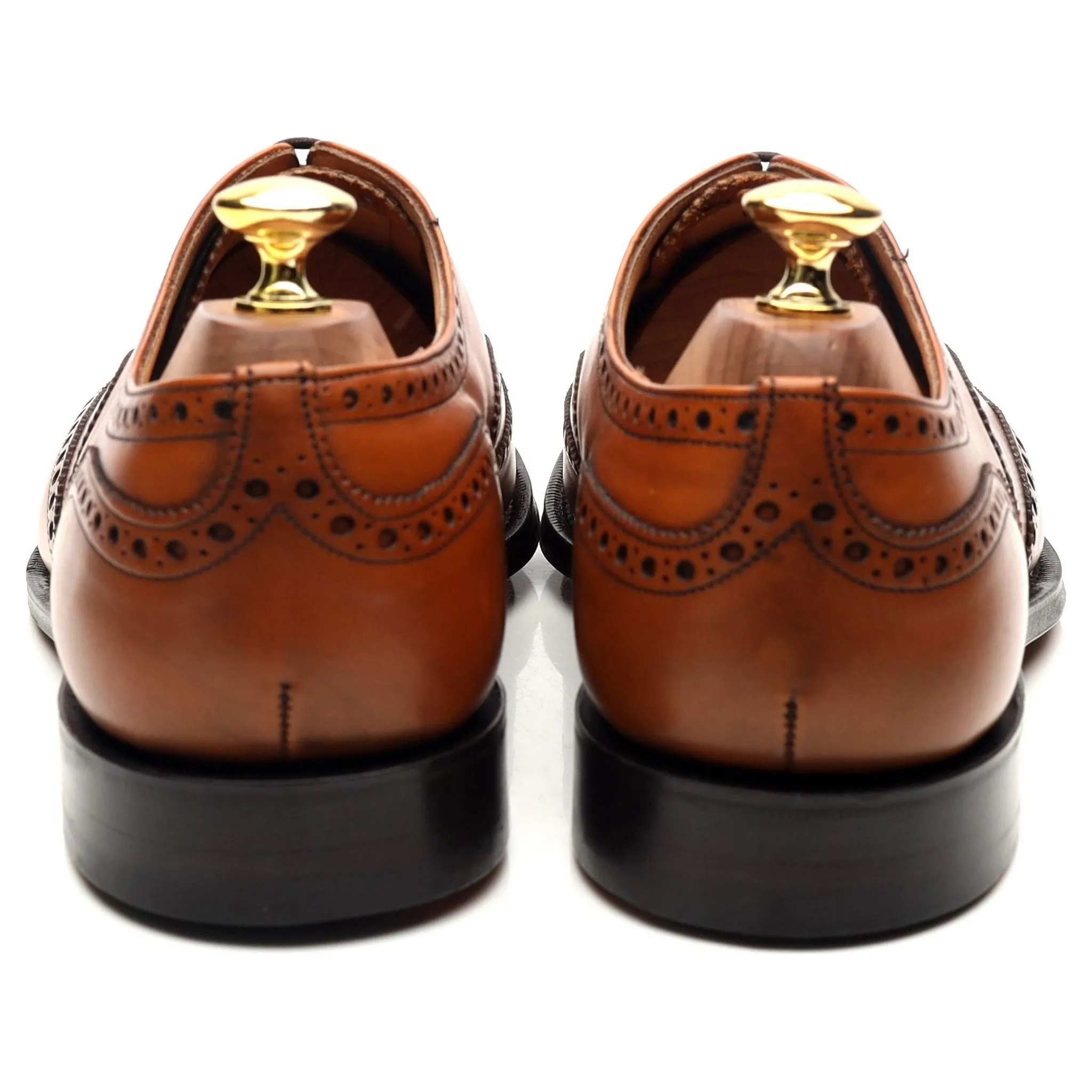 'Chetwynd' Tan Brown Leather Brogues UK 8 F