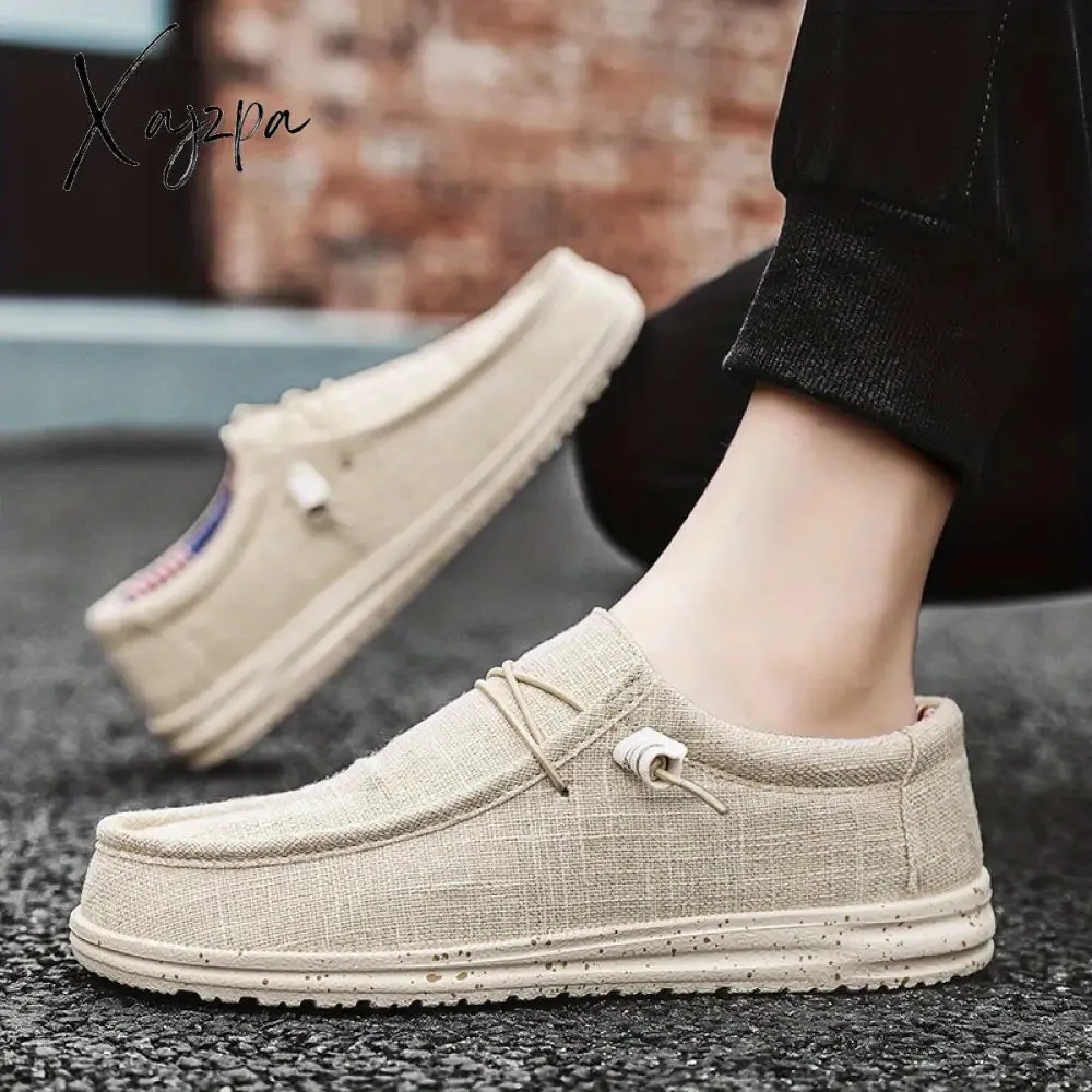 Comfy Trendy Slip-On Loafers - Breathable, Non-Slip, Casual Sneakers for Men's Outdoor Activities with Soft Insoles and Easy Slip-On Design