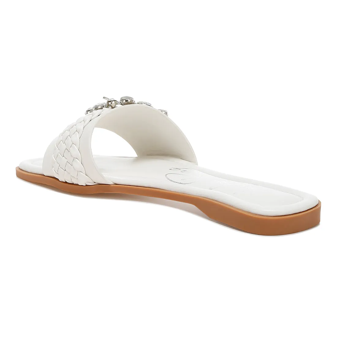 Diamante Flat Sandals