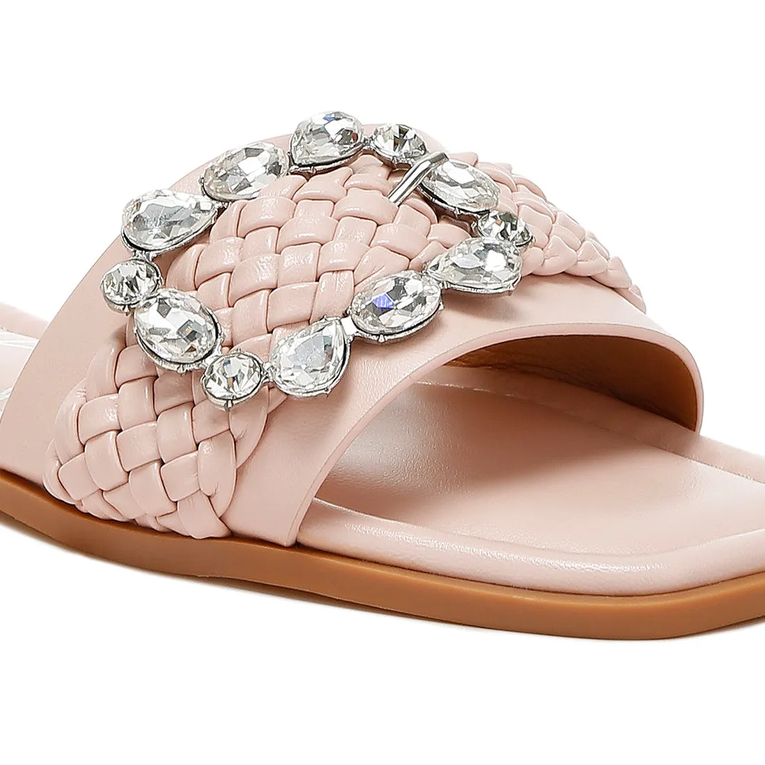 Diamante Flat Sandals