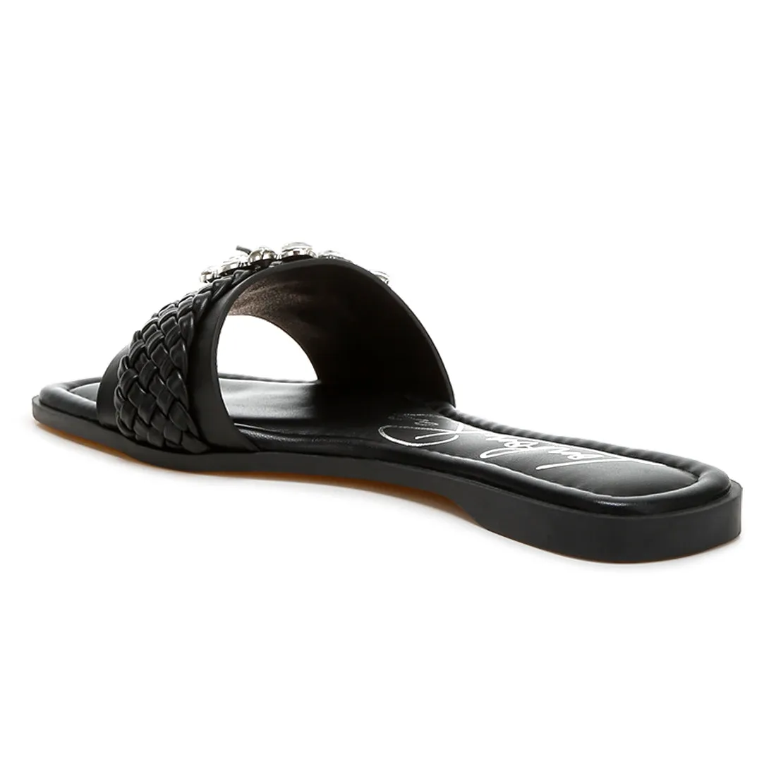 Diamante Flat Sandals