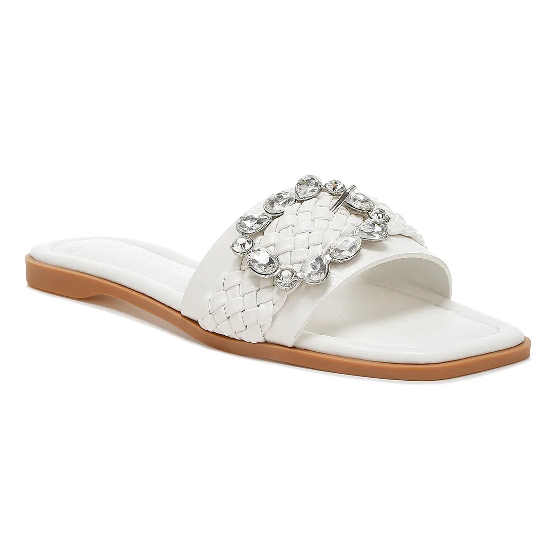 Diamante Flat Sandals