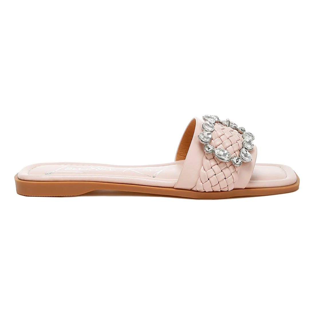 Diamante Flat Sandals