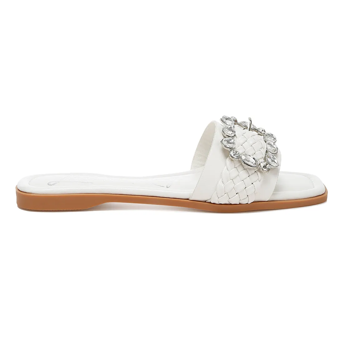 Diamante Flat Sandals