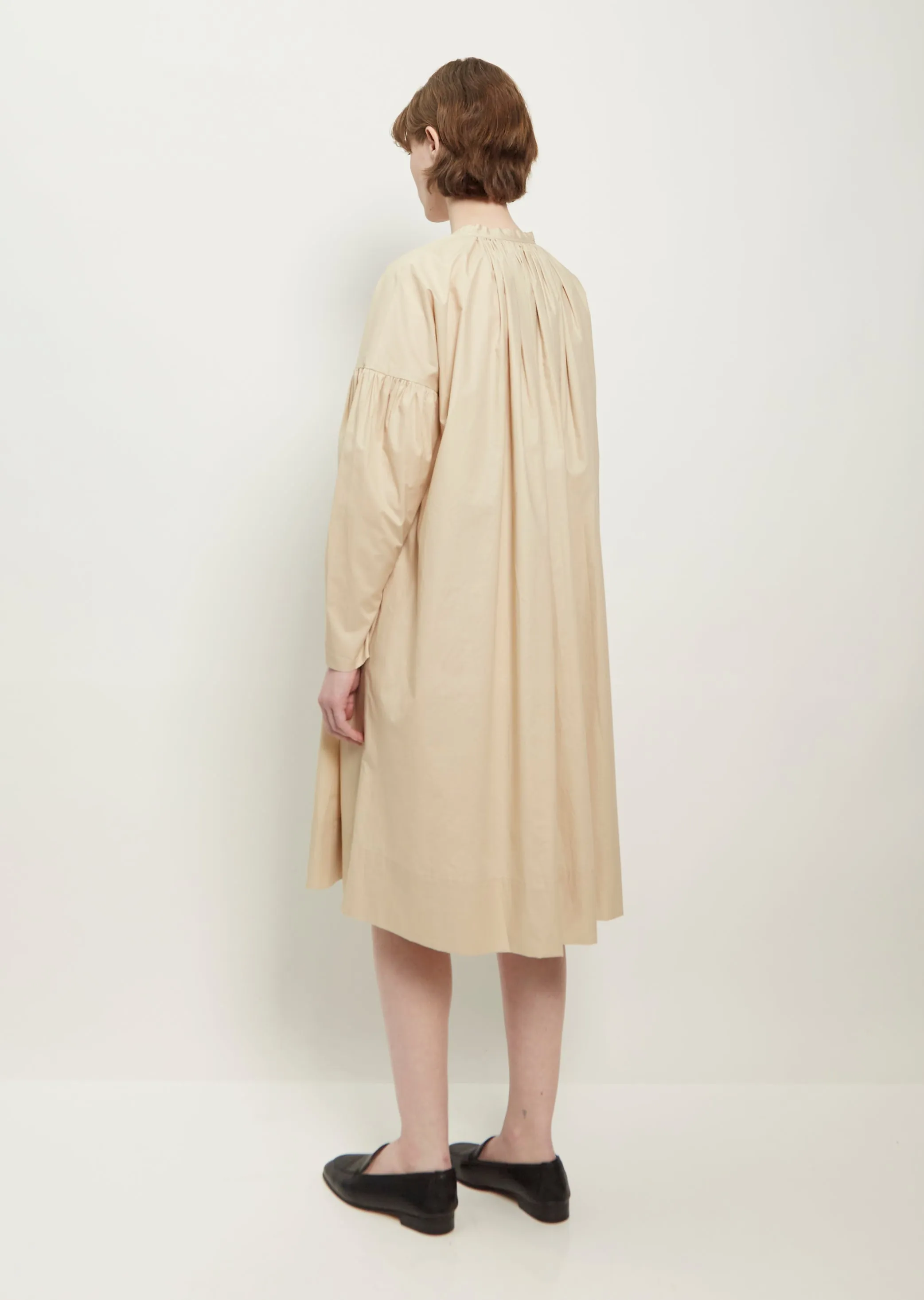 Flora Cotton Linen Plain Dress