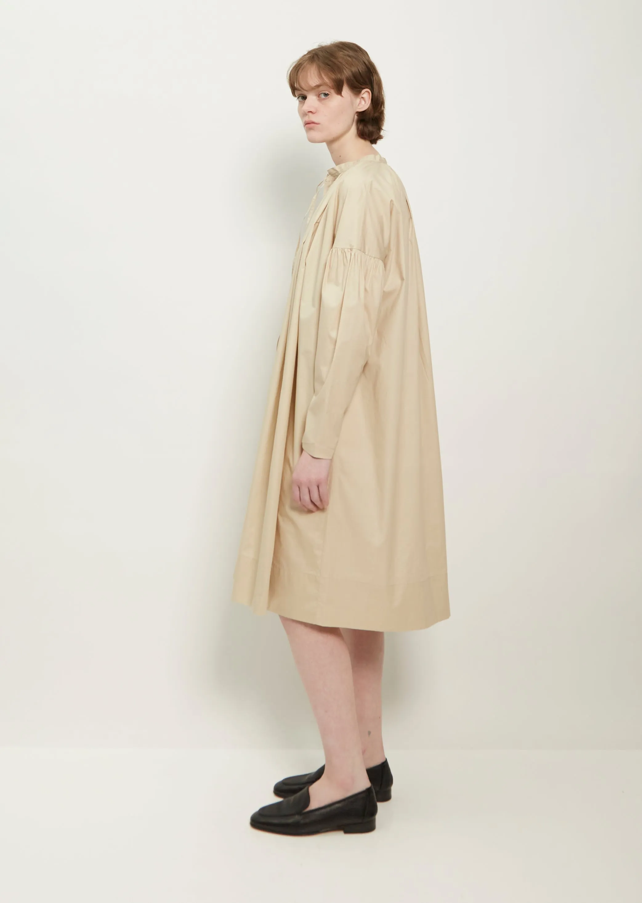 Flora Cotton Linen Plain Dress