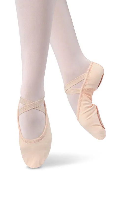 Geneva -- Women's Stretch Canvas Split Sole Ballet -- Pink