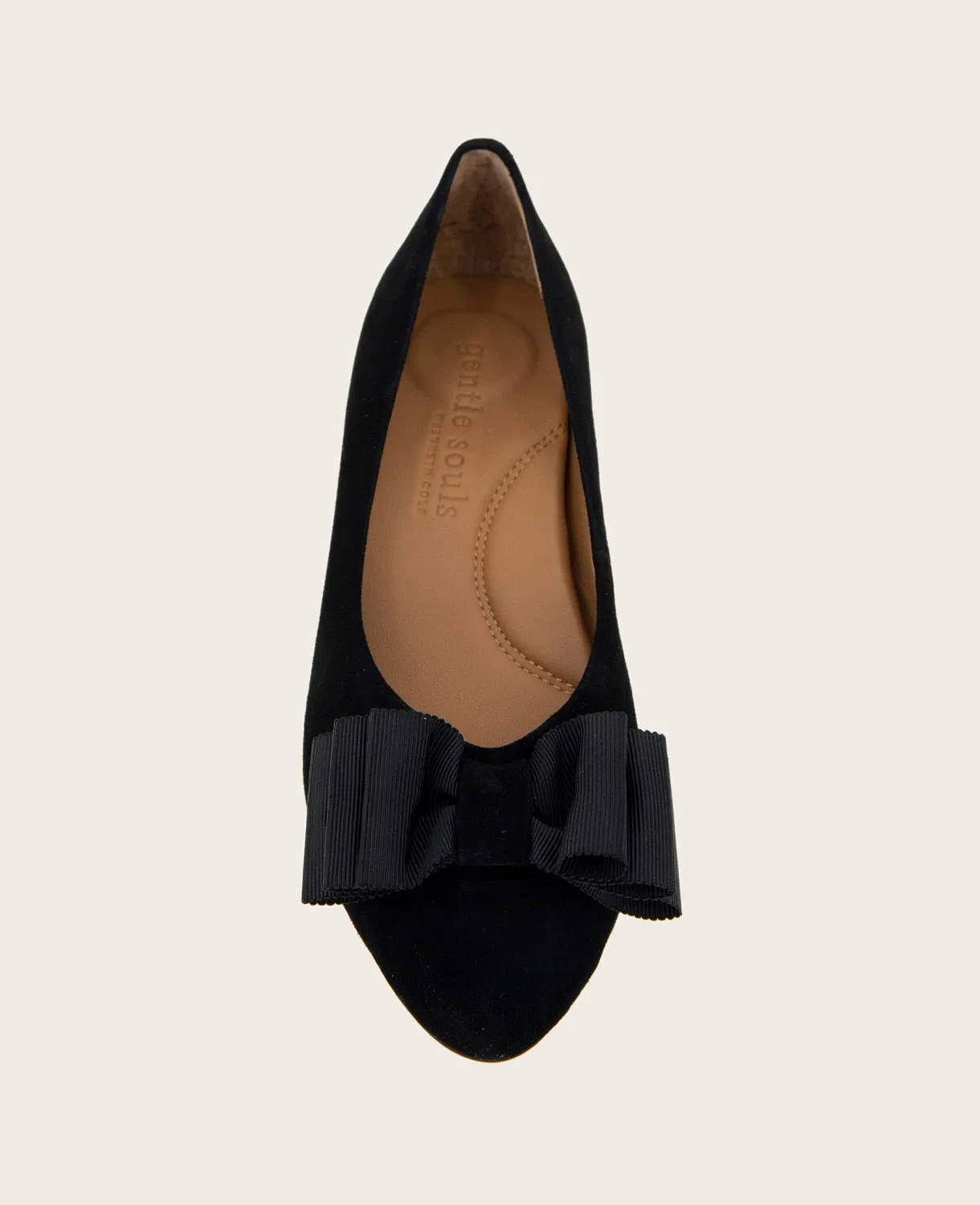 GENTLE SOULS - Atlas Suede Bow Flat