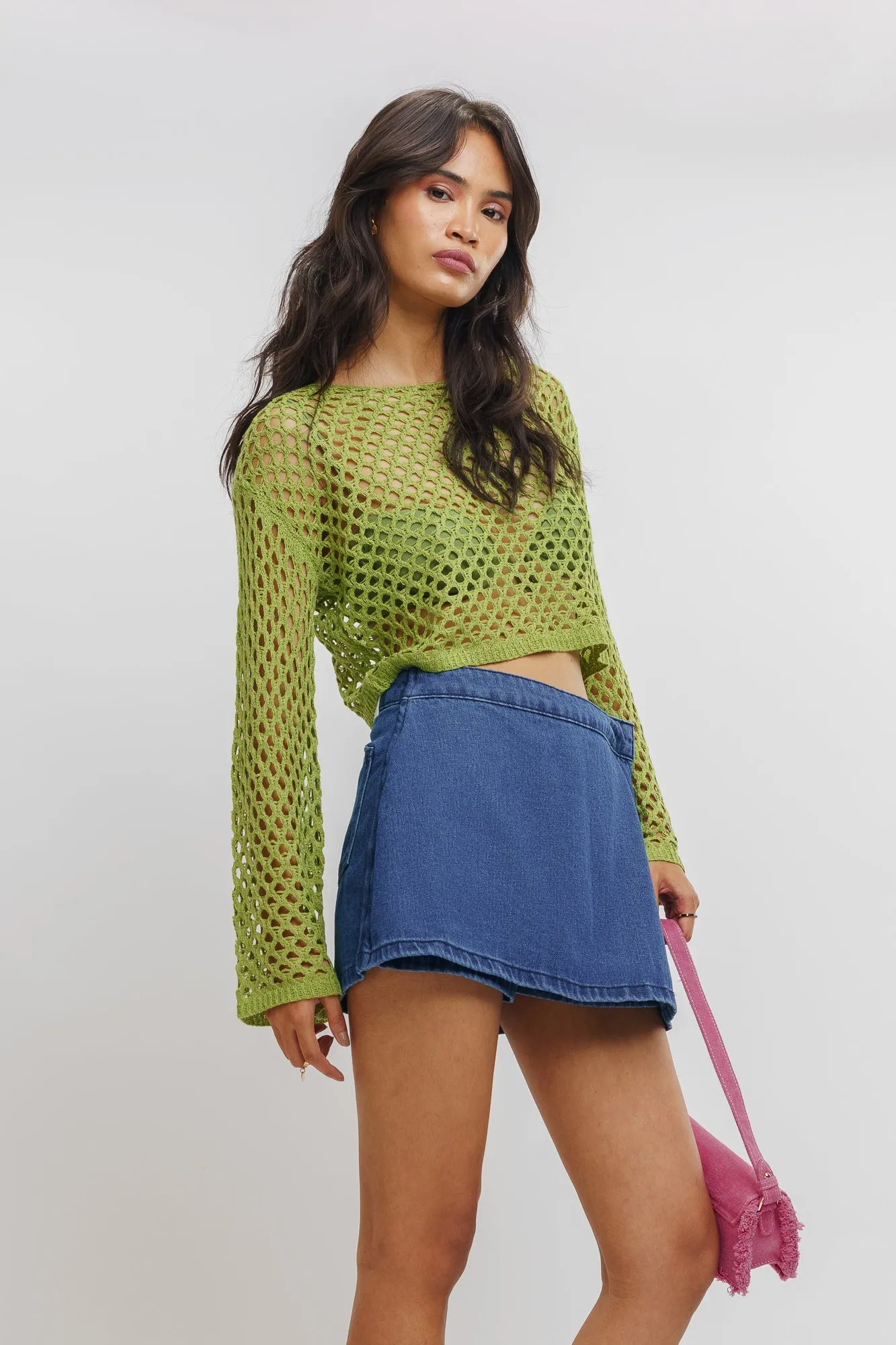 Green Knitted Top