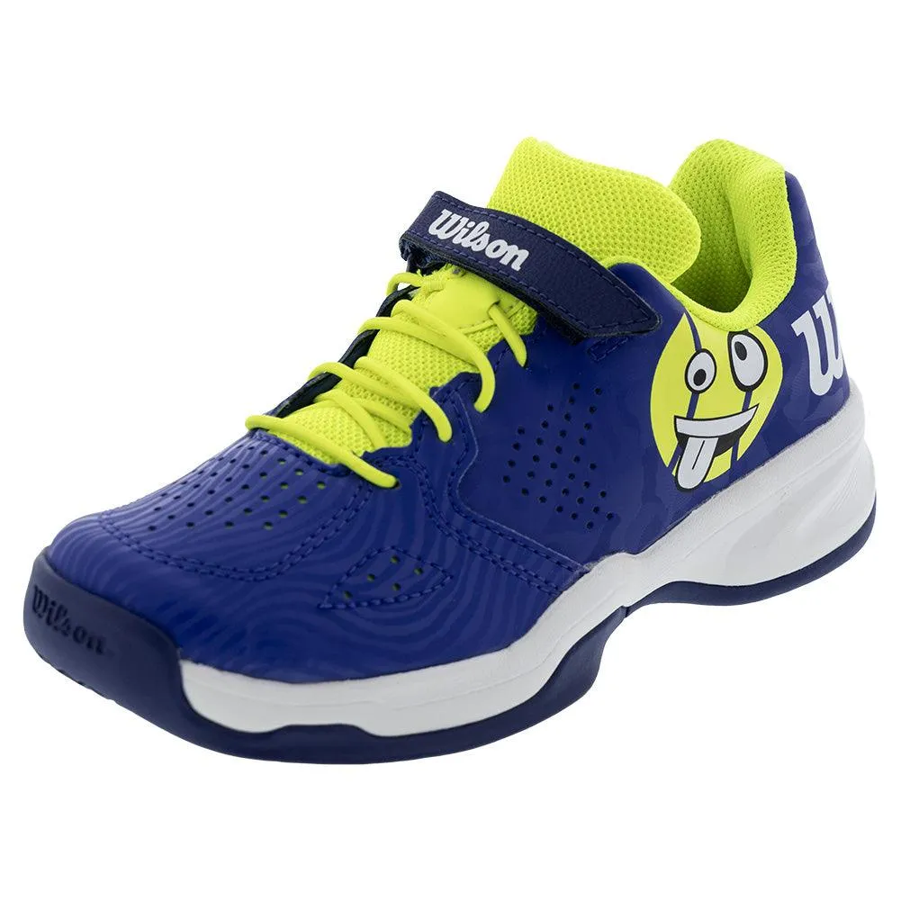 Juniors` Kaos Emo Tennis Shoes Bluing and Safety Yellow