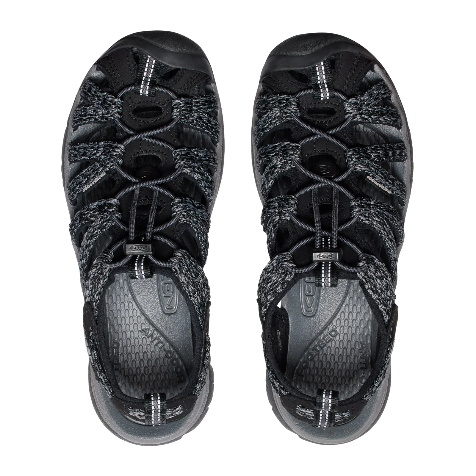 Keen Whisper Active Sandal (Women) - Black/Steel Grey