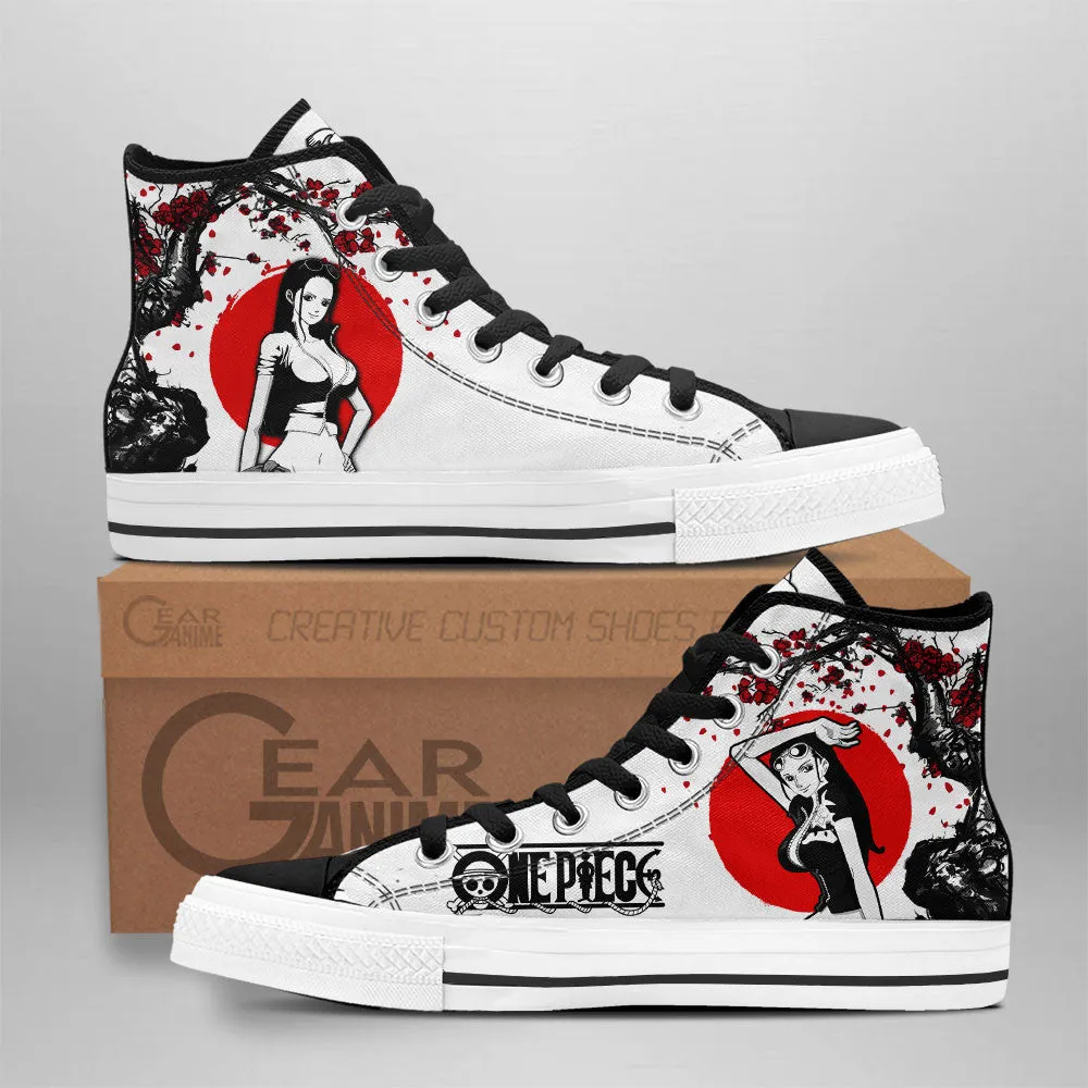 Nico Robin High Top Shoes Custom Anime OP Sneakers Japan Style