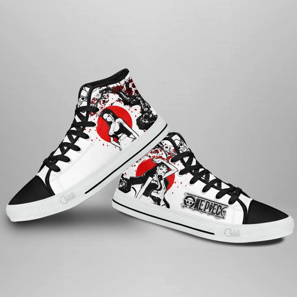 Nico Robin High Top Shoes Custom Anime OP Sneakers Japan Style