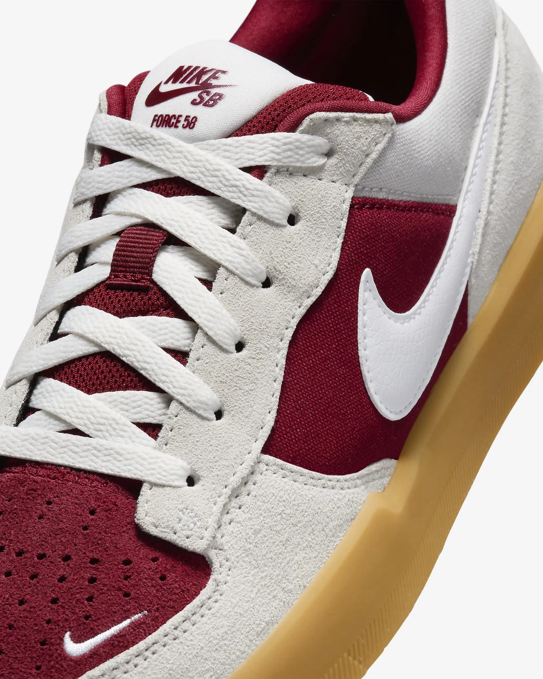 Nike SB Force 58 - Team Red/Summit White/Gum Light Brown/White