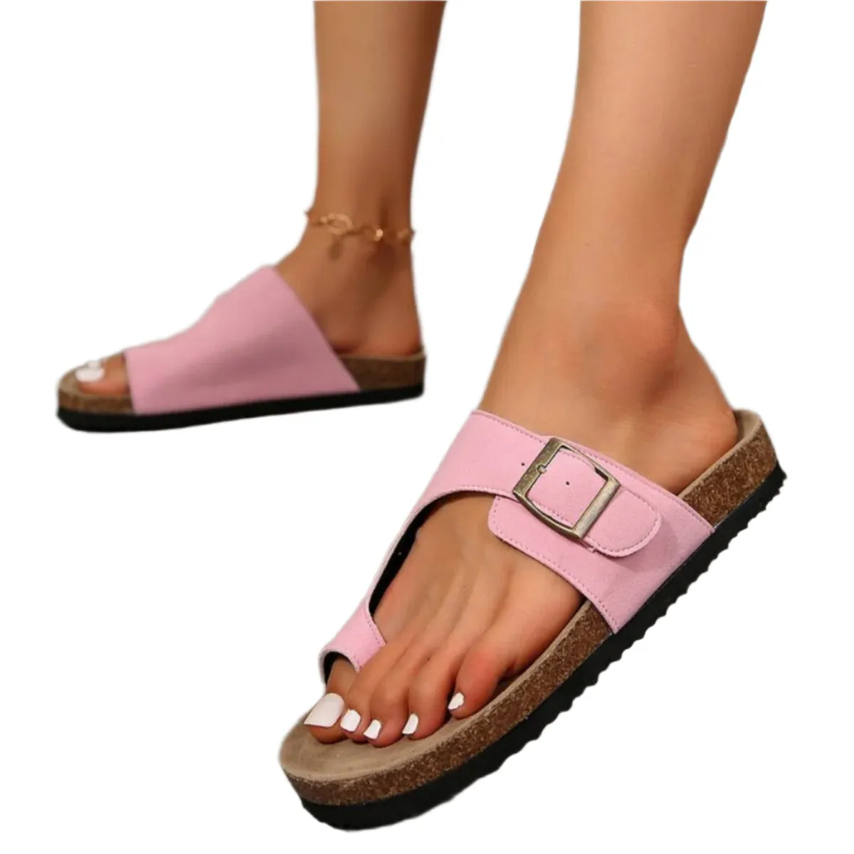 Open Toe Buckle Sandals