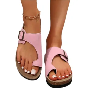 Open Toe Buckle Sandals