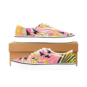 Palm Sunday, Women's Classic Canvas Low Top Sneakers