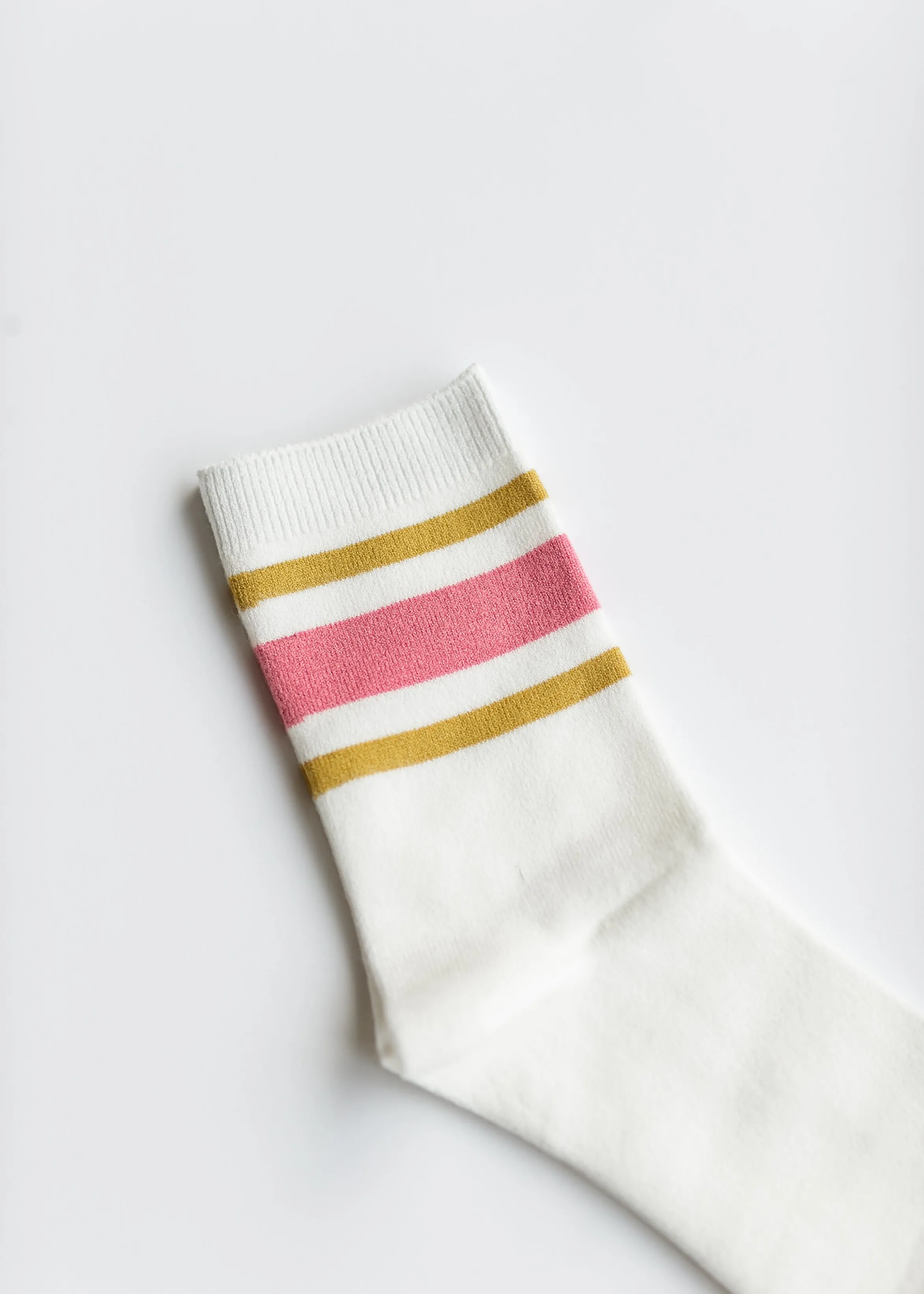 Retro Stripe Style Crew Socks