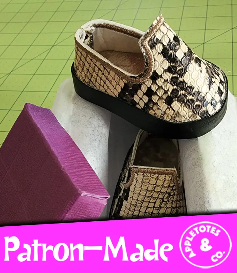 Signature Loafers ITH Embroidery Pattern for 18 Inch Dolls