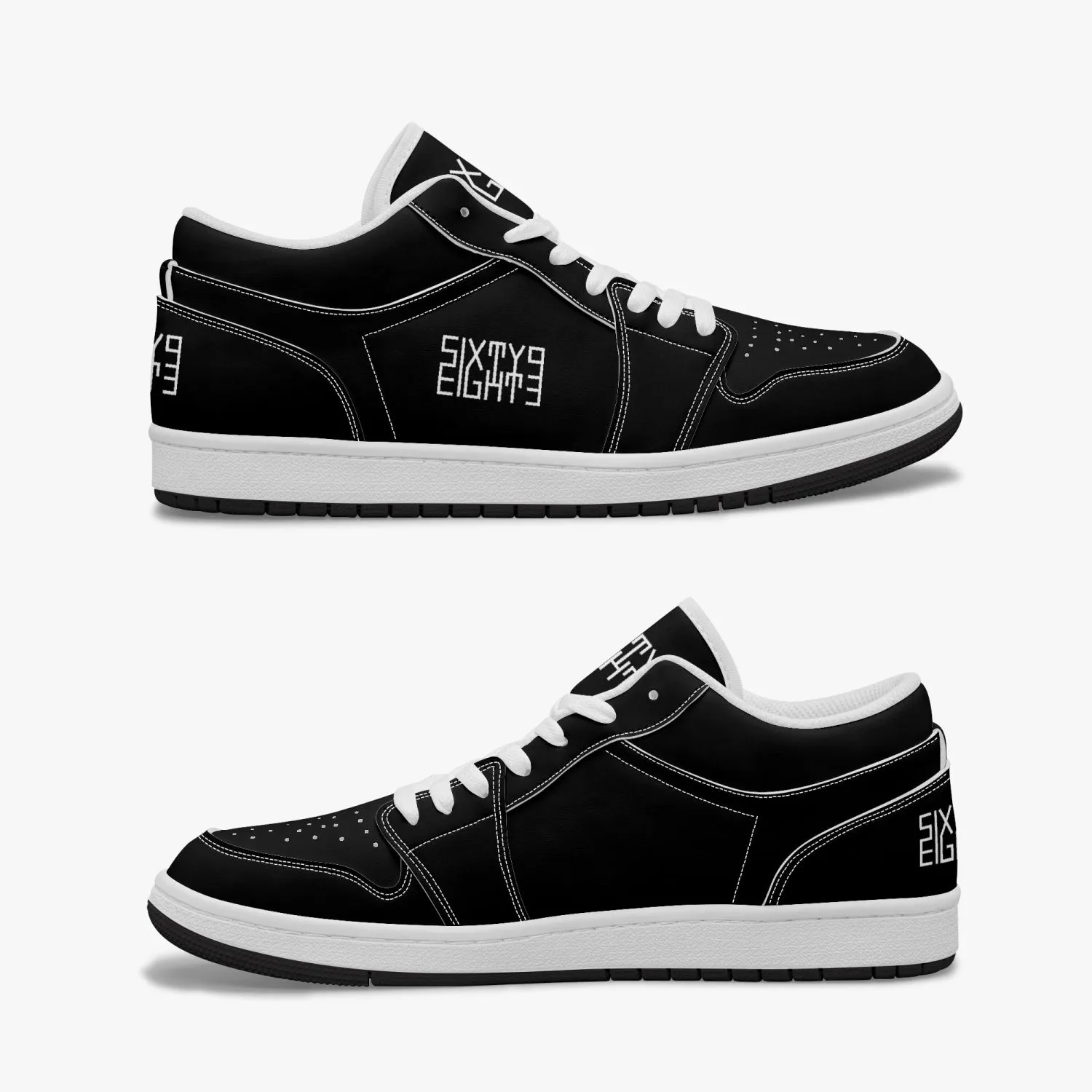 Sixty Eight 93 Logo White Black SENTLT1 Shoes