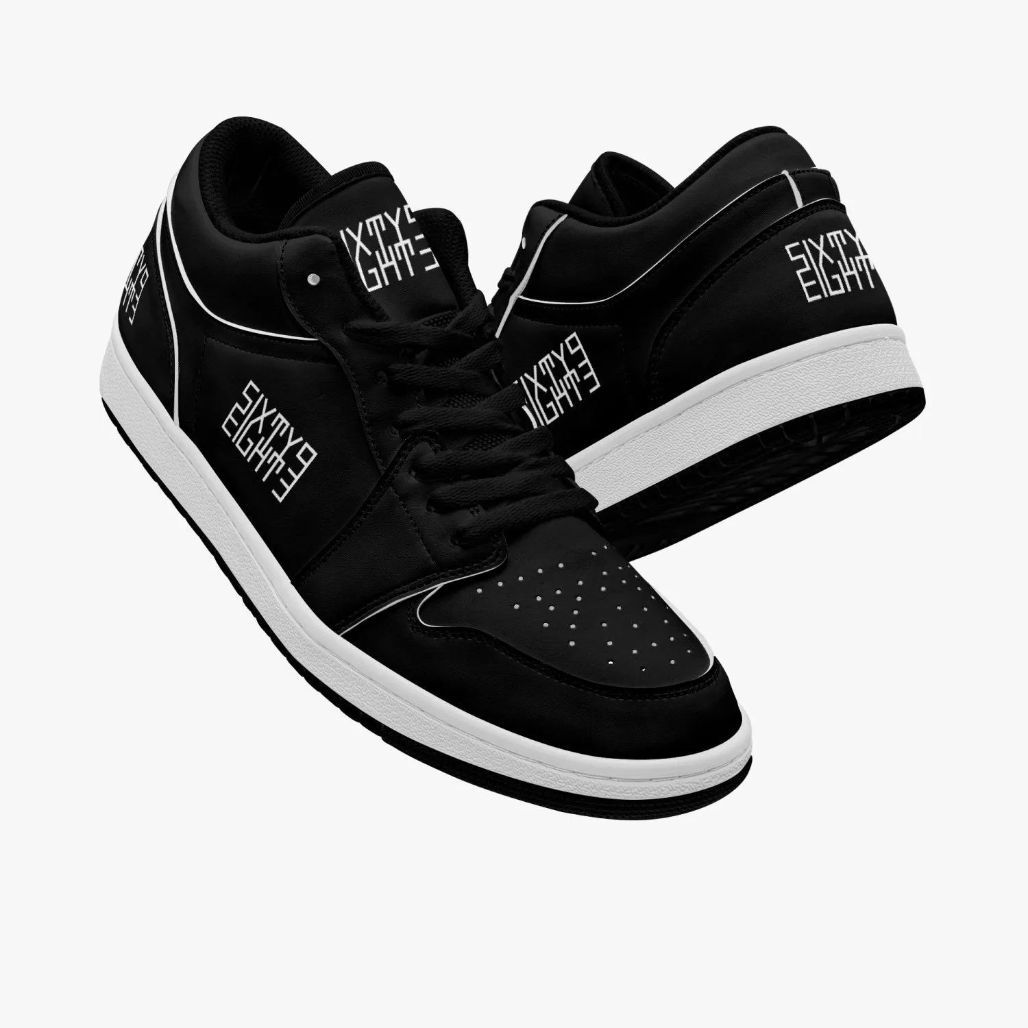 Sixty Eight 93 Logo White Black SENTLT1 Shoes