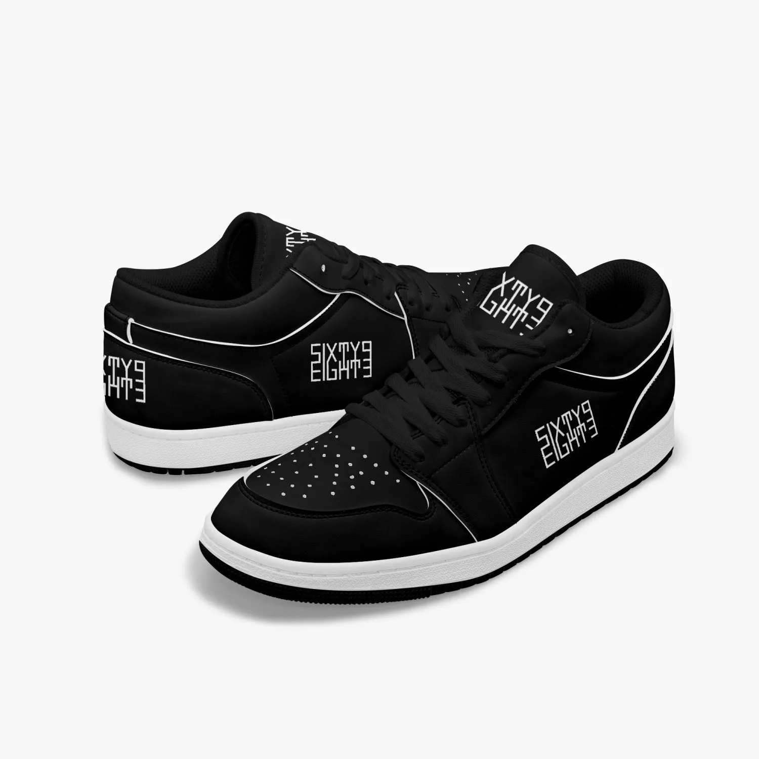 Sixty Eight 93 Logo White Black SENTLT1 Shoes