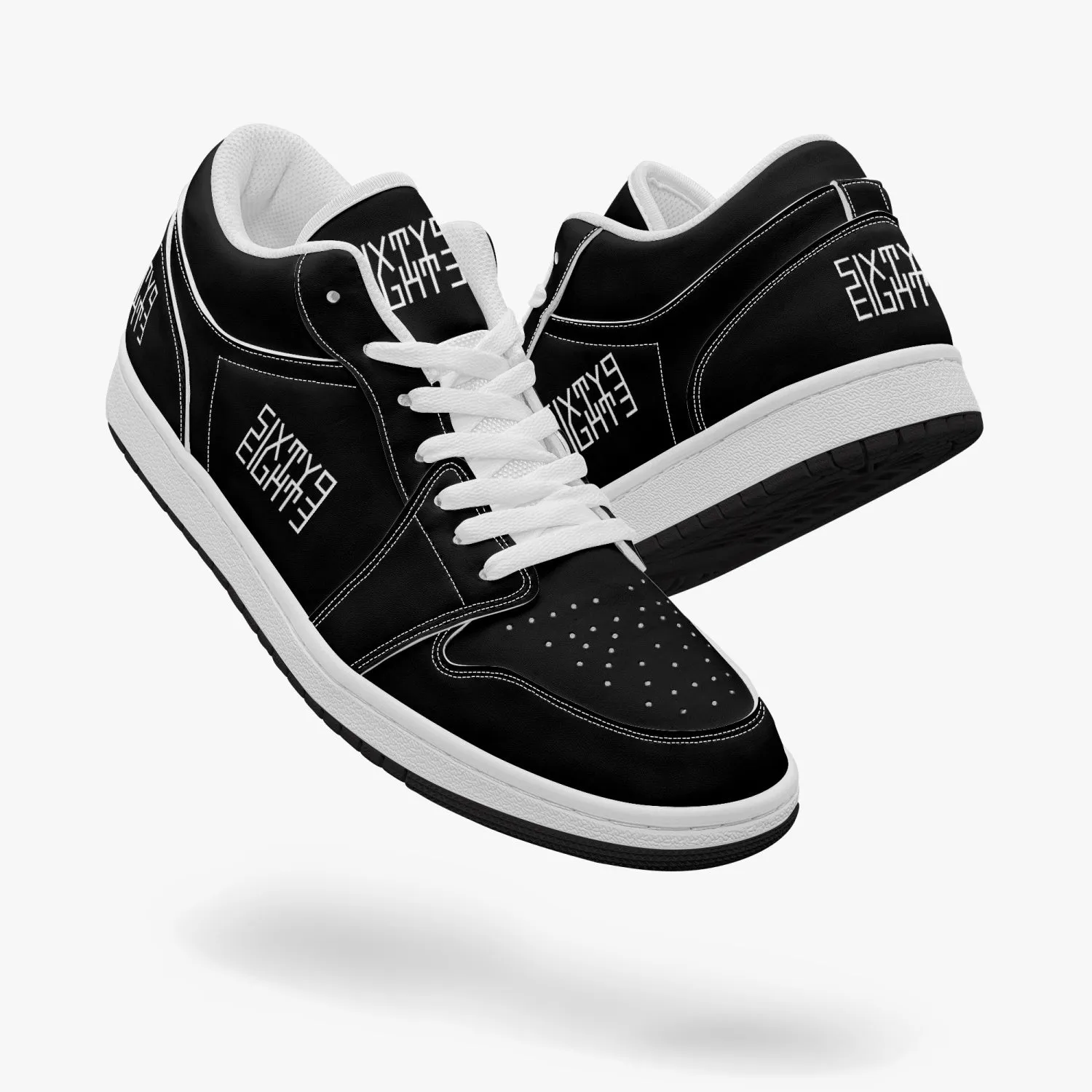 Sixty Eight 93 Logo White Black SENTLT1 Shoes