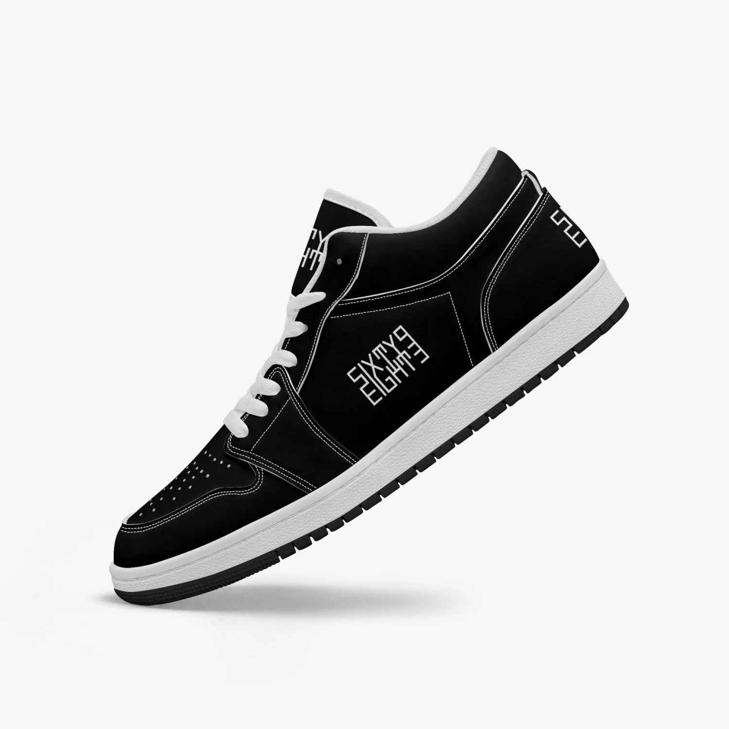 Sixty Eight 93 Logo White Black SENTLT1 Shoes