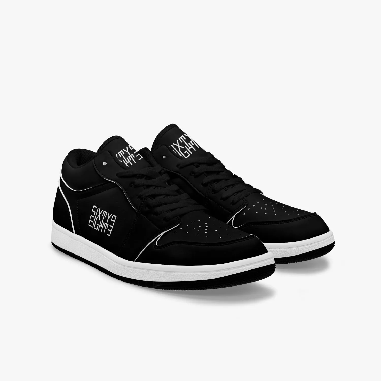 Sixty Eight 93 Logo White Black SENTLT1 Shoes