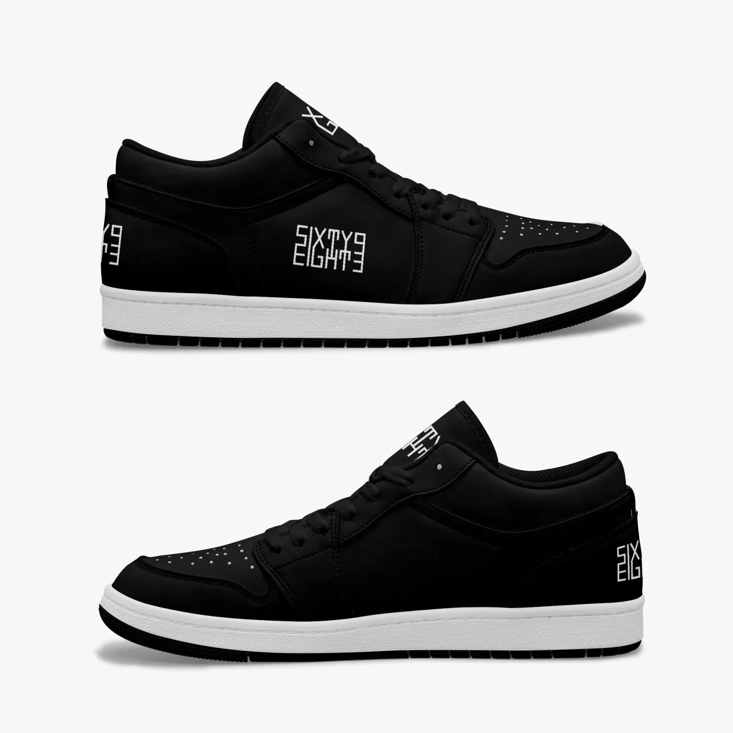 Sixty Eight 93 Logo White Black SENTLT1 Shoes