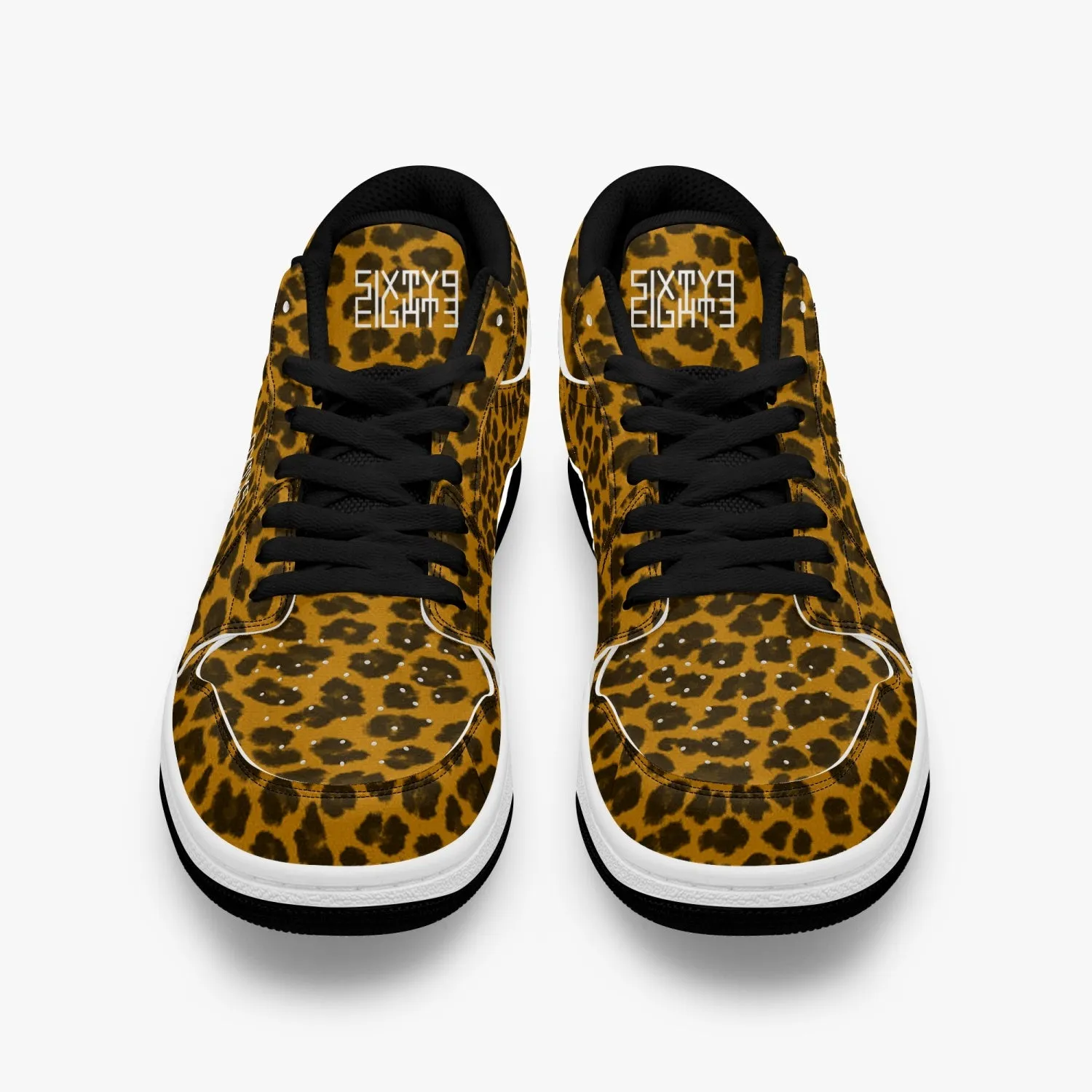 Sixty Eight 93 Logo White Cheetah Orange SENTLT1 Shoes