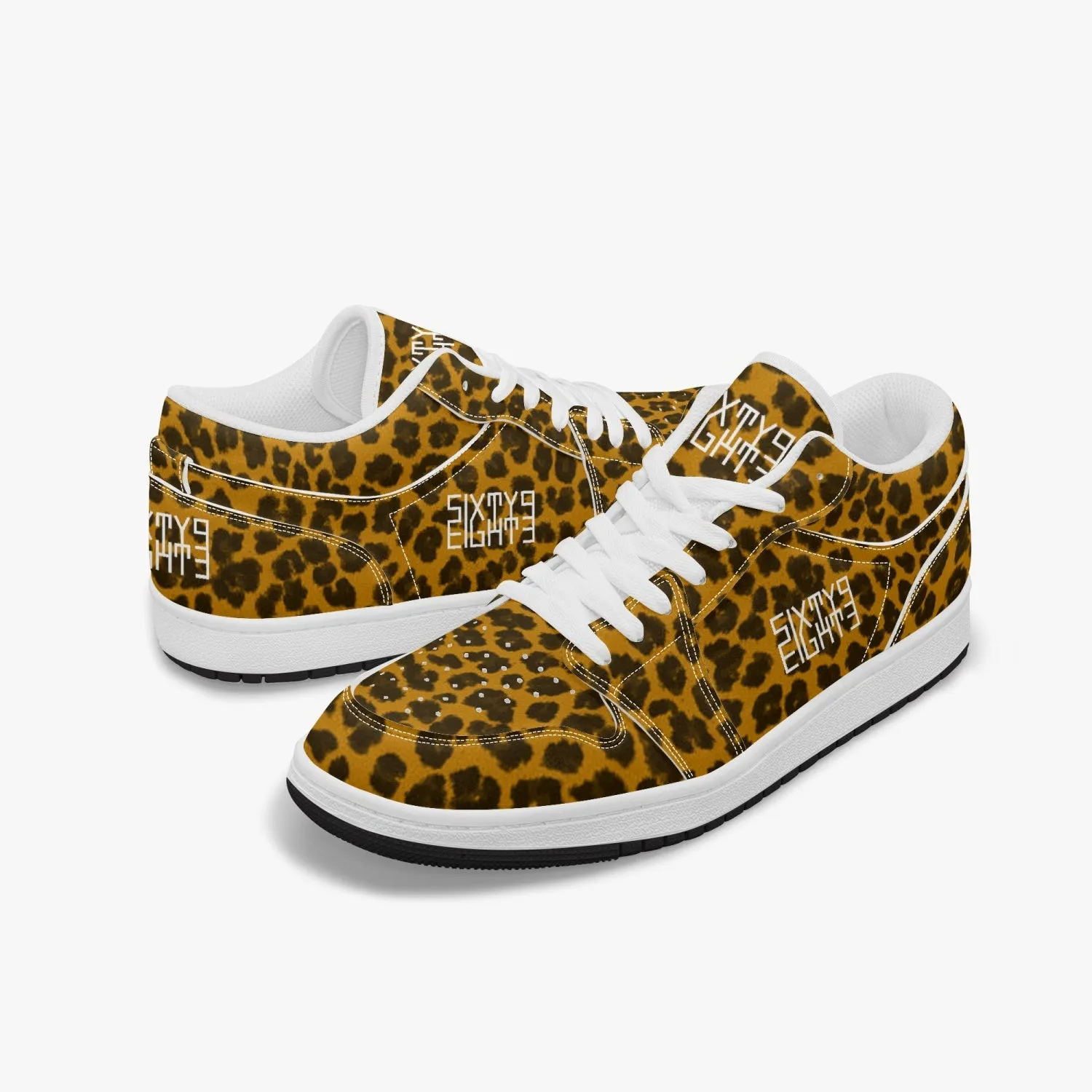 Sixty Eight 93 Logo White Cheetah Orange SENTLT1 Shoes