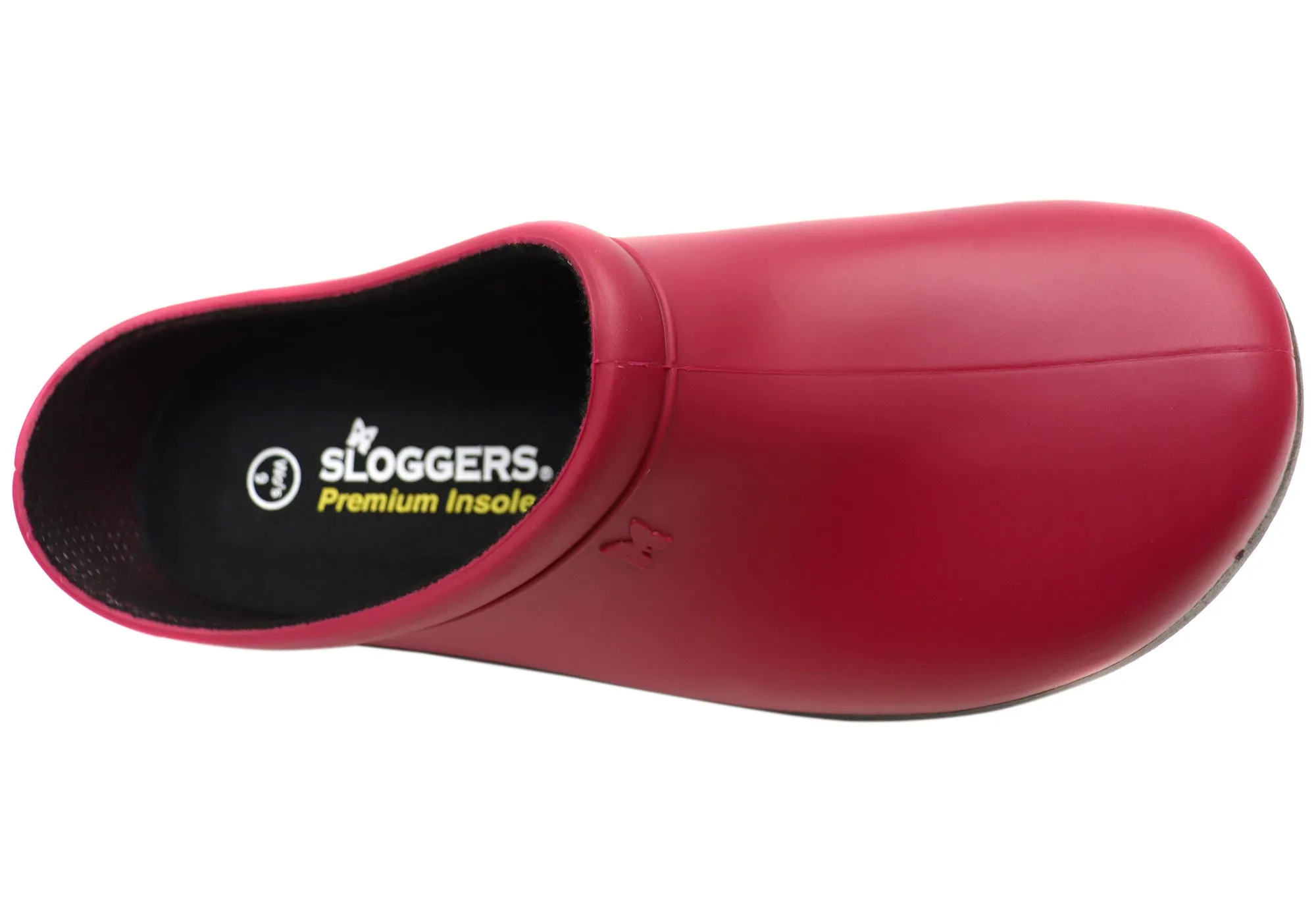 Sloggers Comfortable Womens Premium Clog Sangria Red