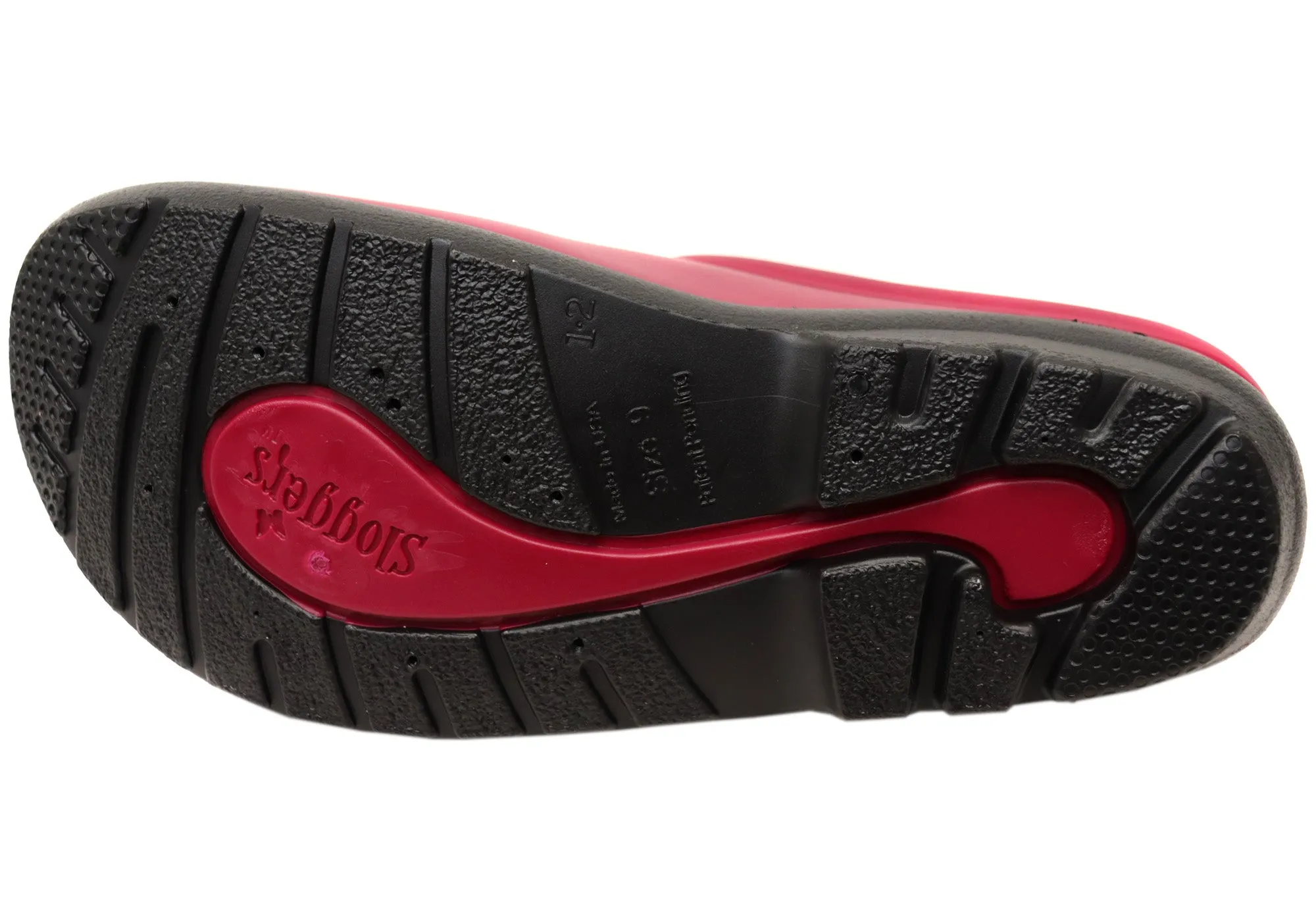 Sloggers Comfortable Womens Premium Clog Sangria Red