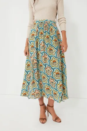 Tea Time Flower Tucker Skirt