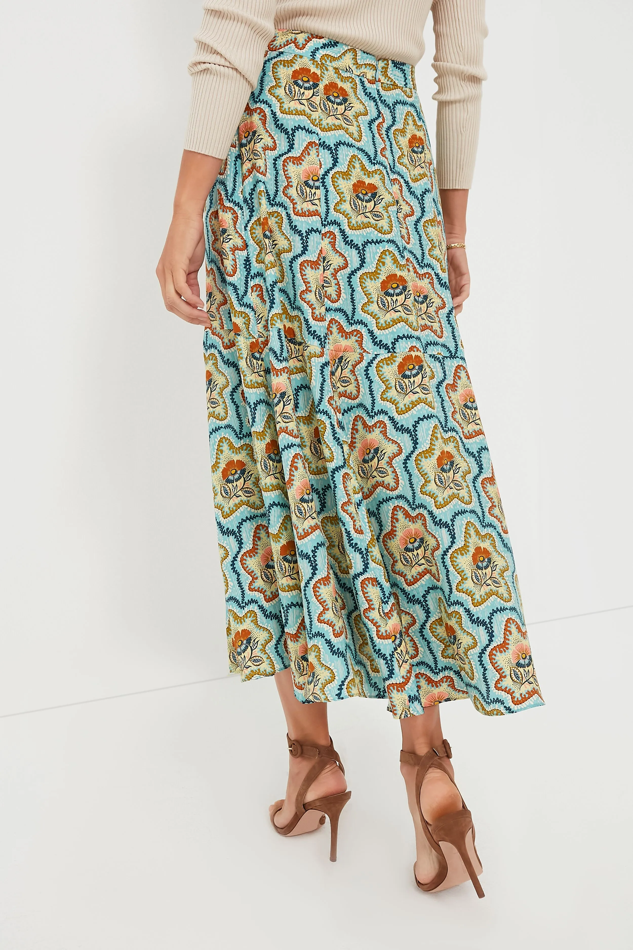 Tea Time Flower Tucker Skirt