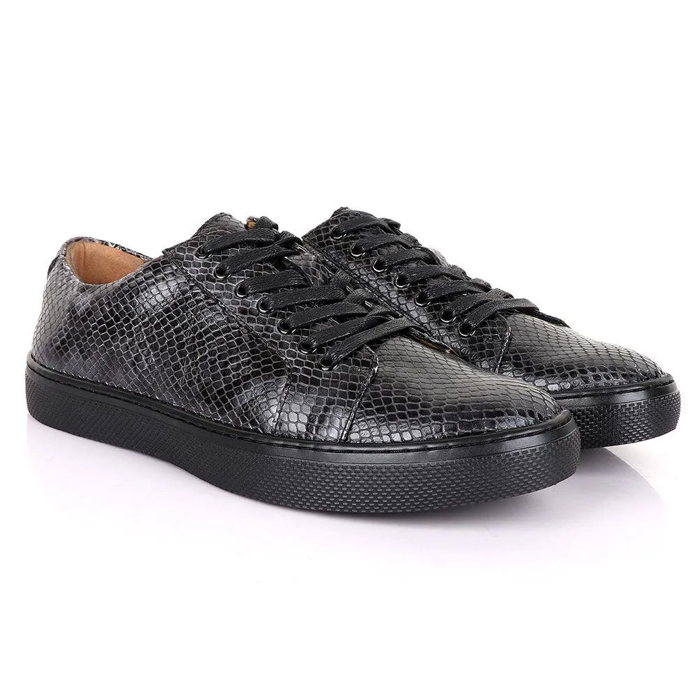 Terry Taylors Exotic Oxford Grey Leather Shoe