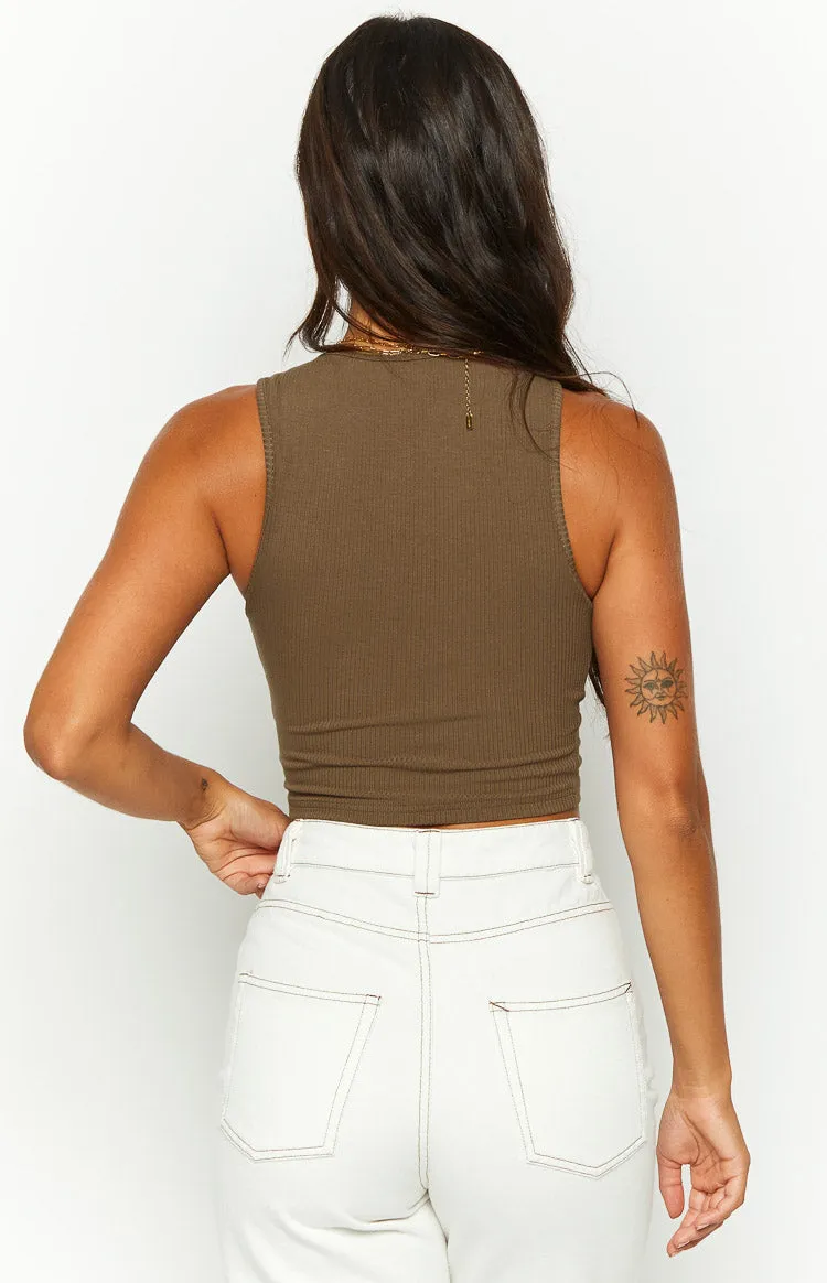 Thelma Chocolate Tank Top