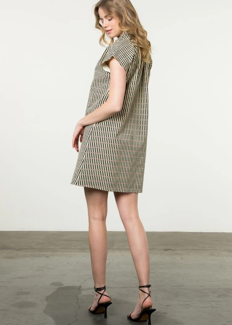 THML Berlin Button Up Stripe Dress