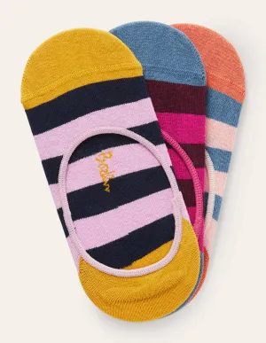 Three Pack Secret Socks-Stripe